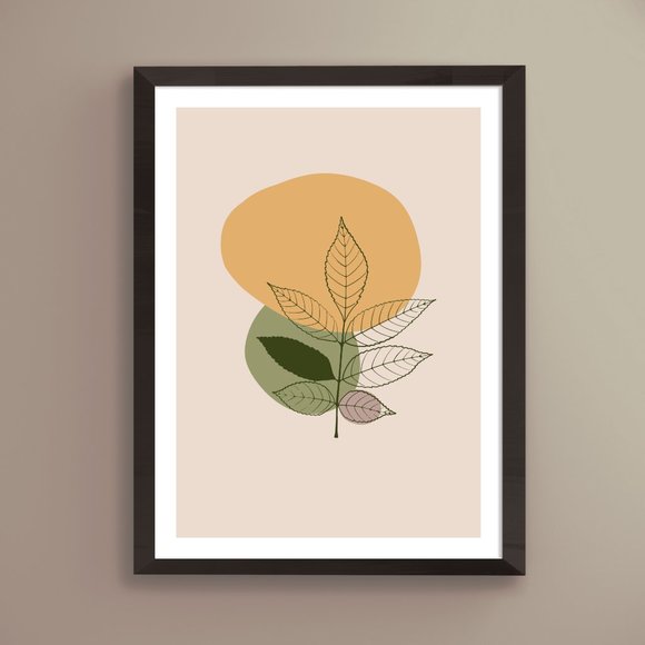Modern Minimalist Abstract Nature Boho Wall Art Print Home Decor [No Fra… - Picture 1 of 5